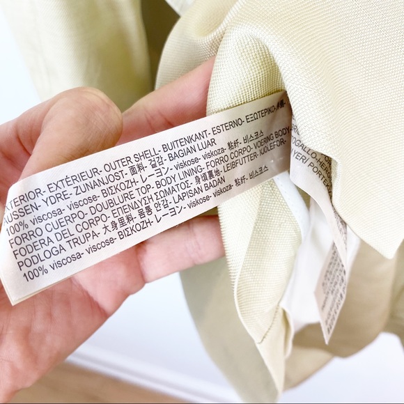 Massimo Dutti | Structured Cream Double Breasted Blazer Jacket - Picture 11 of 14